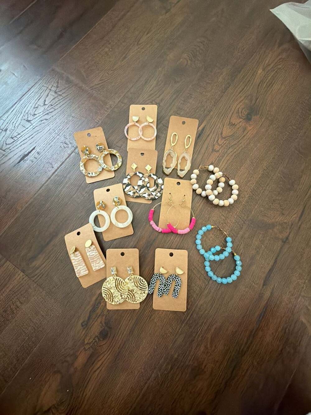 Boutique Jewelry Lot Set of 11 Pairs Bohemian Statement Dangle Earrings